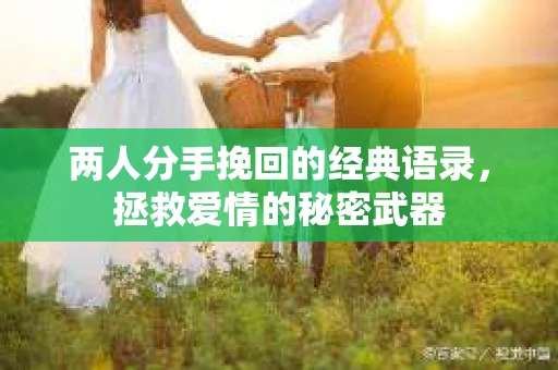 两人分手挽回的经典语录，拯救爱情的秘密武器