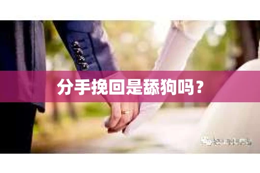 分手挽回是舔狗吗？