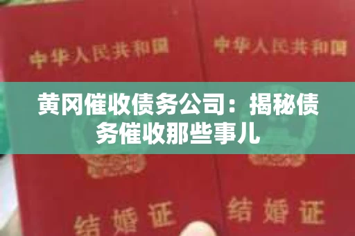 黄冈催收债务公司：揭秘债务催收那些事儿