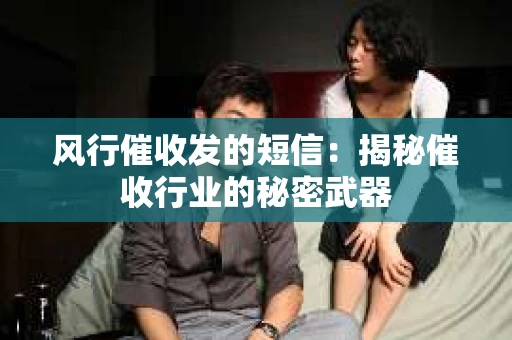 风行催收发的短信：揭秘催收行业的秘密武器