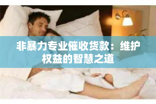 非暴力专业催收货款：维护权益的智慧之道