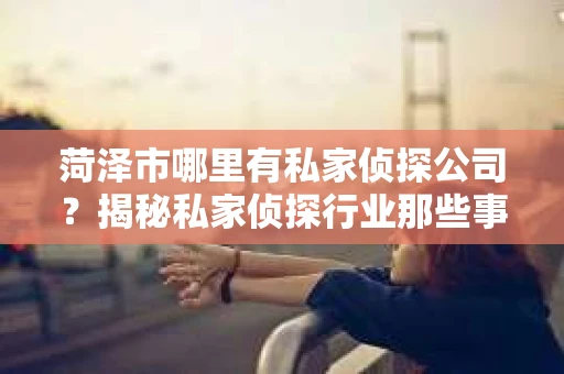 菏泽市哪里有私家侦探公司？揭秘私家侦探行业那些事儿