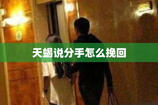 天蝎说分手怎么挽回