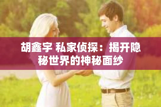胡鑫宇 私家侦探：揭开隐秘世界的神秘面纱